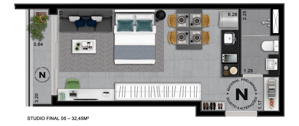 Planta 11 - 1 dorm 32m².jpg