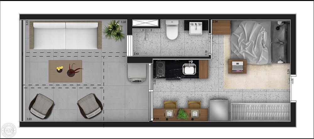 Planta 03 - 1 dorm 24m² - studio - garden.jpg