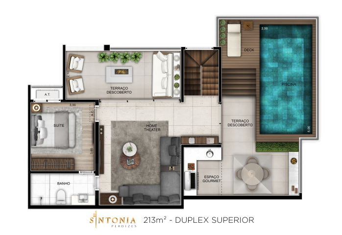 Planta 11 - 3 dorm 213m² - duplex superior.png