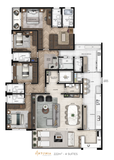 Planta 12 - 4 dorm 222m².png