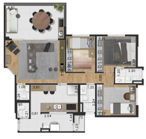 Planta 01 - 3 dorm 95m².png