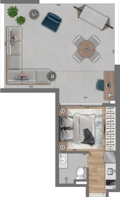 Planta 04 - 1 dorm 47m² - studio garden.jpg