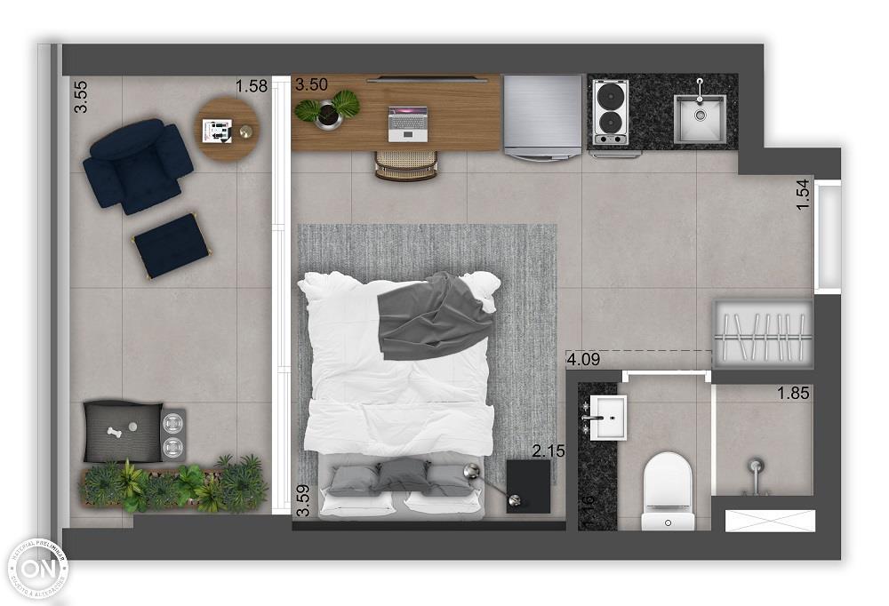 Planta 03 - 1 dorm 23m² - studio - garden.jpg