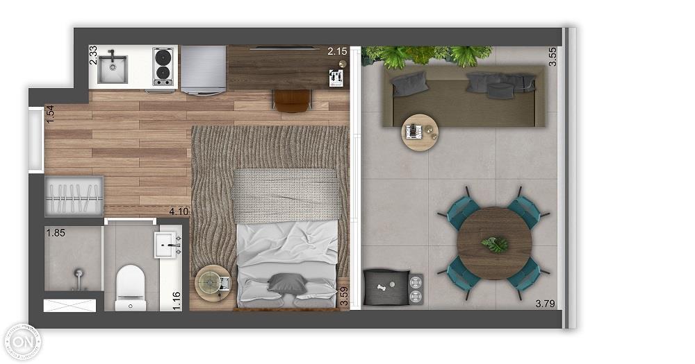 Planta 05 - 1 dorm 23m² - studio - garden.jpg