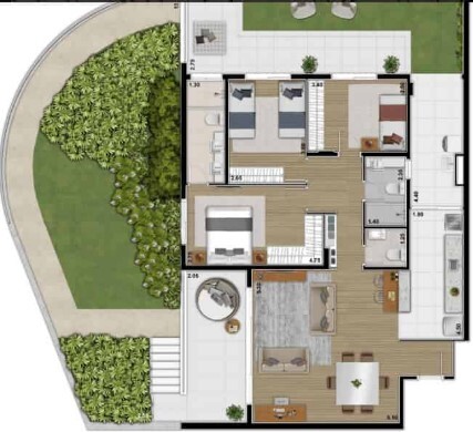 Planta 05 - 3 dorm 227m² - garden.jpg