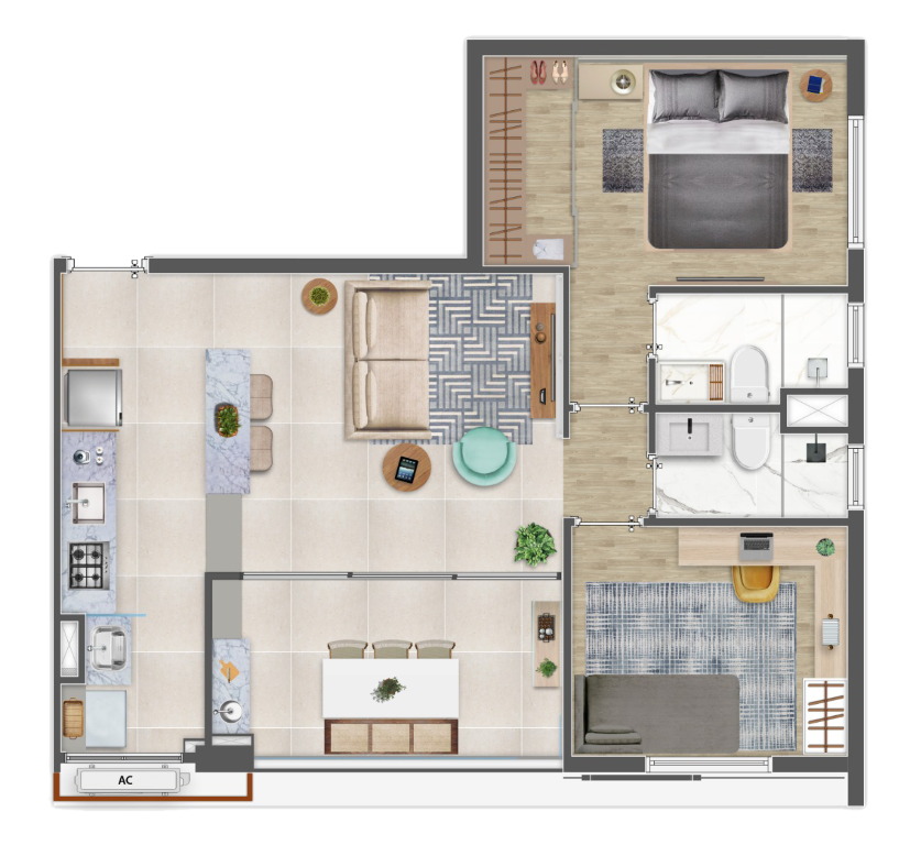 Planta 01 - 2 dorm 68 50m².png