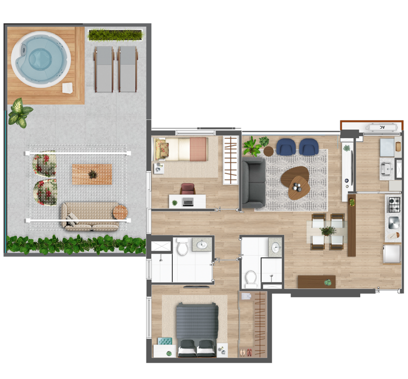 Planta 03 - 2 dorm 113 74m² - garden.png