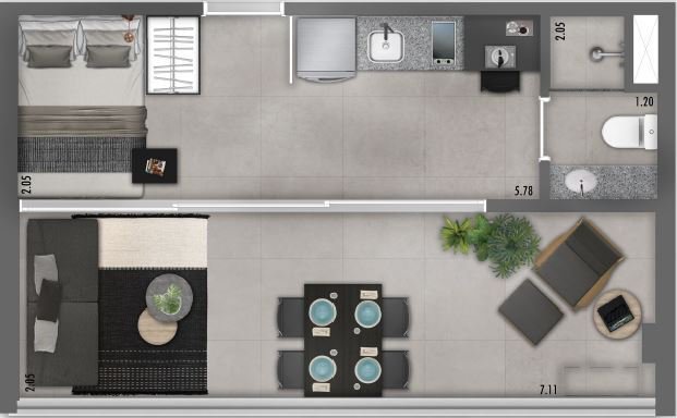 Planta 05 - 1 dorm 33 37m² - studio.JPG