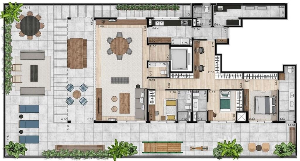 Planta 08 - 3 dorm 394m² - garden.JPG