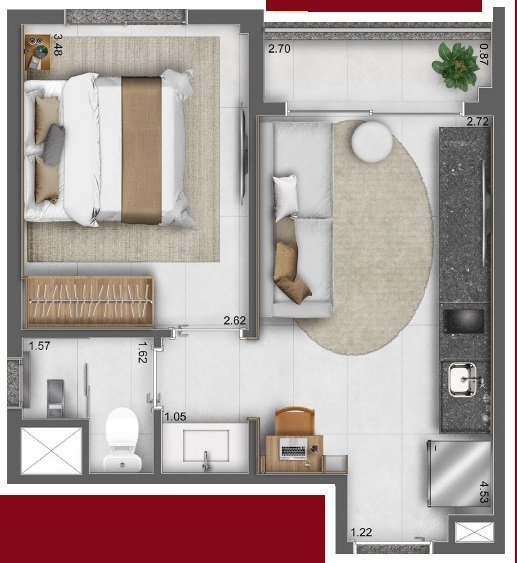 Planta 01 - 1 dorm 29m².JPG