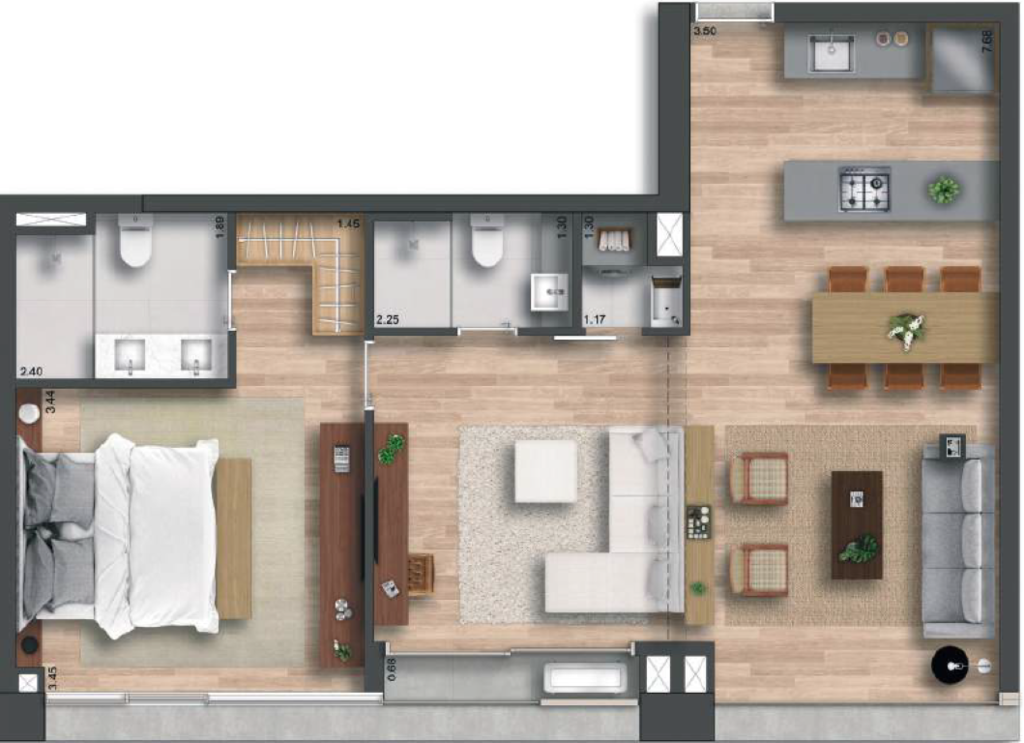 Planta 01 - 1 dorm 73m².PNG
