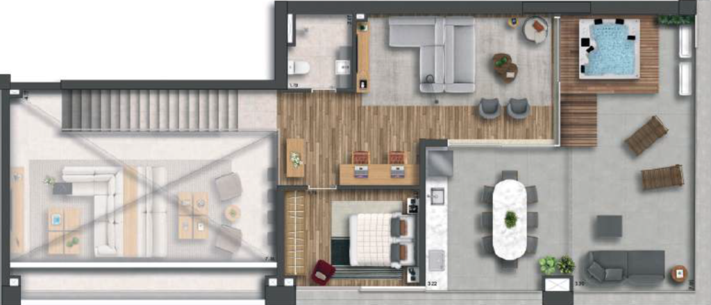 Planta 14 - 3 dorm 209m² - duplex superior.PNG