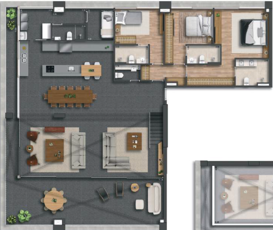 Planta 15 - 3 dorm 276m² - duplex inferior.PNG
