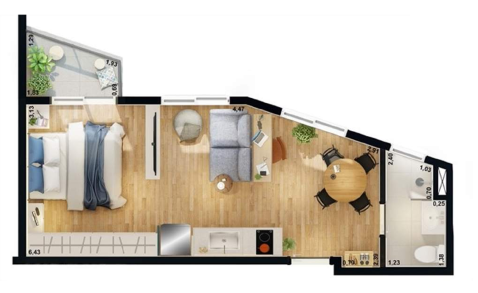 Planta 03 - 1 dorm 29 44m² - studio.png