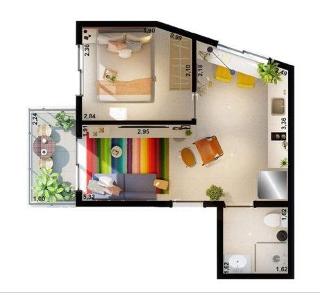 Planta 04 - 1 dorm 30 33m² - studio.png