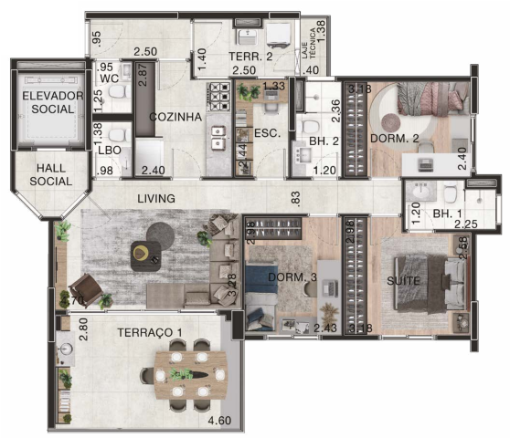 Planta 01 - 3 dorm 95m².png