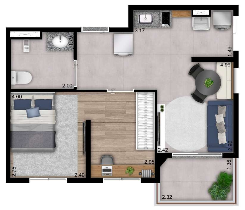Planta 02 - 1 dorm 40m².png