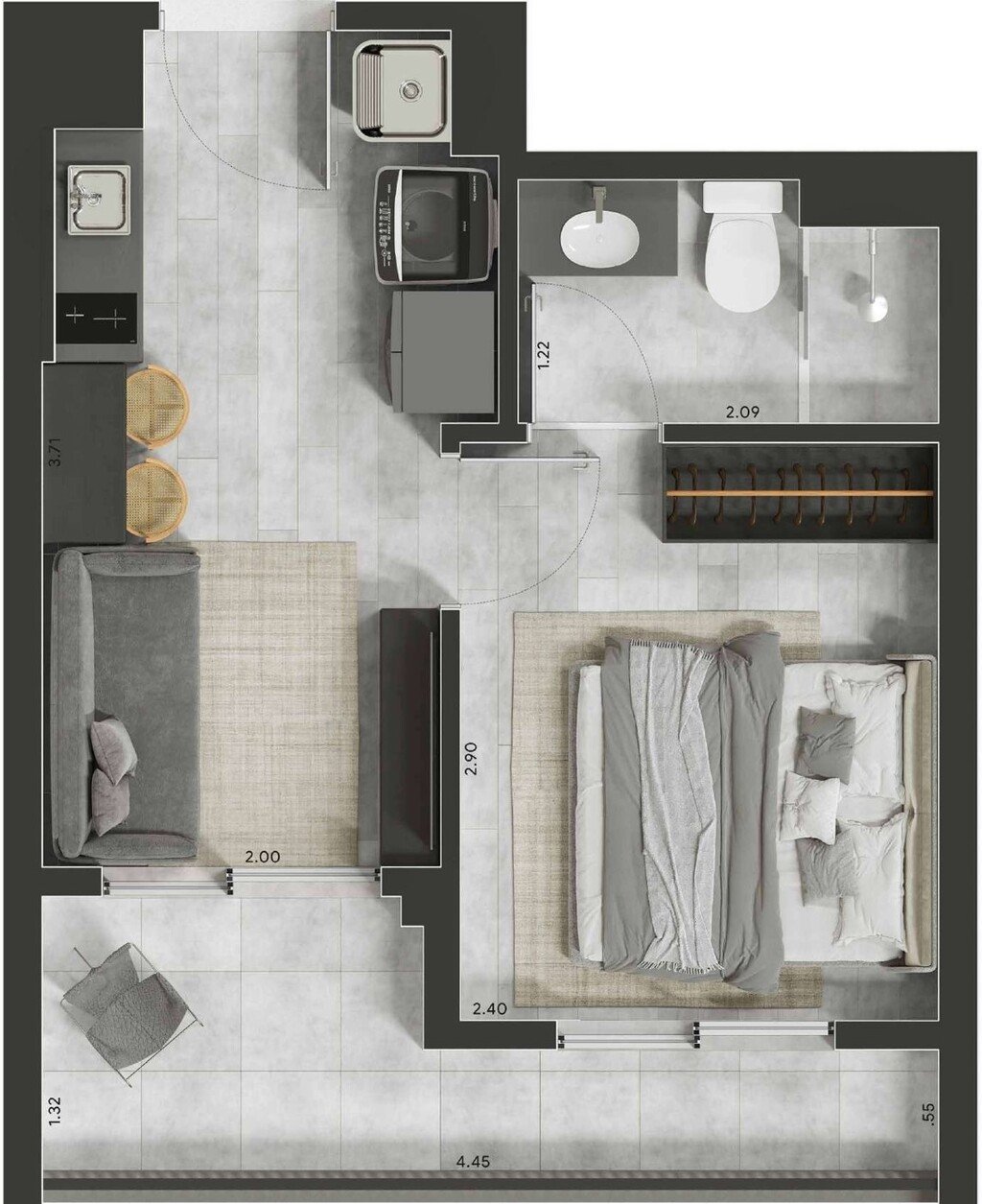 Planta 10 - 1 dorm 26 90m².jpg