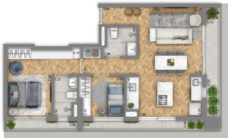 Planta 03 - 2 dorm 75 05m².png