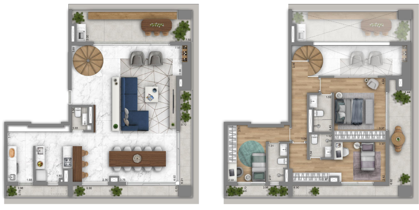 Planta 07 - 3 dorm 205 90m² - duplex.png