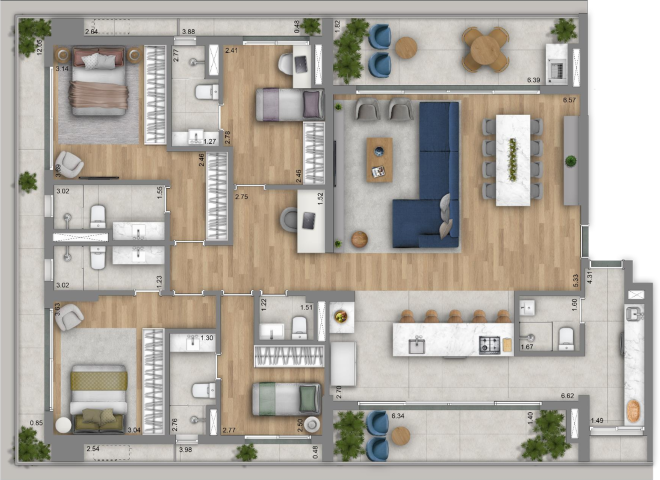 Planta 08 - 4 dorm 198 16m².png