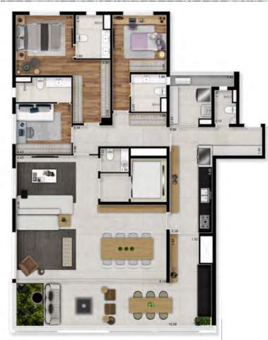 Planta 01 - 3 dorm 188m².png