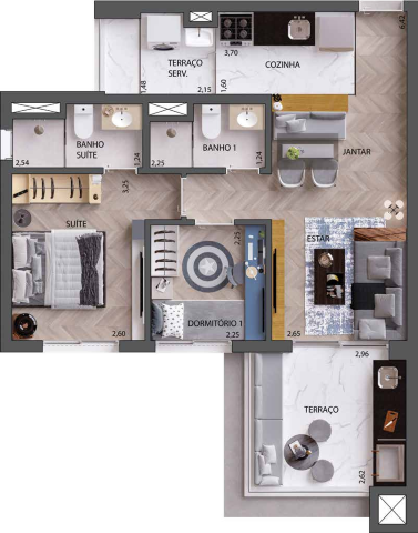 Planta 03 - 2 dorm 60m².png