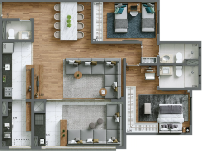 Planta 02 - 2 dorm 98m² - opção.PNG