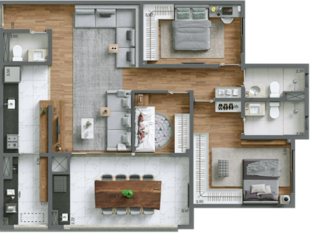Planta 03 - 3 dorm 98m².PNG