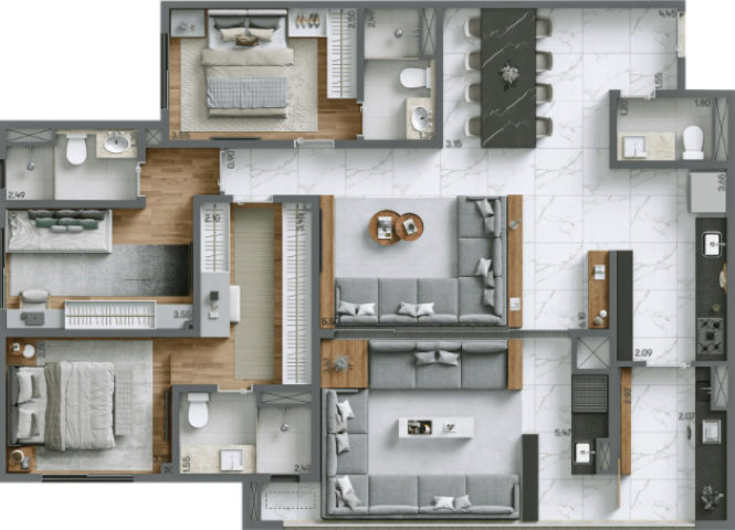 Planta 04 - 3 dorm 125m² - opção.PNG