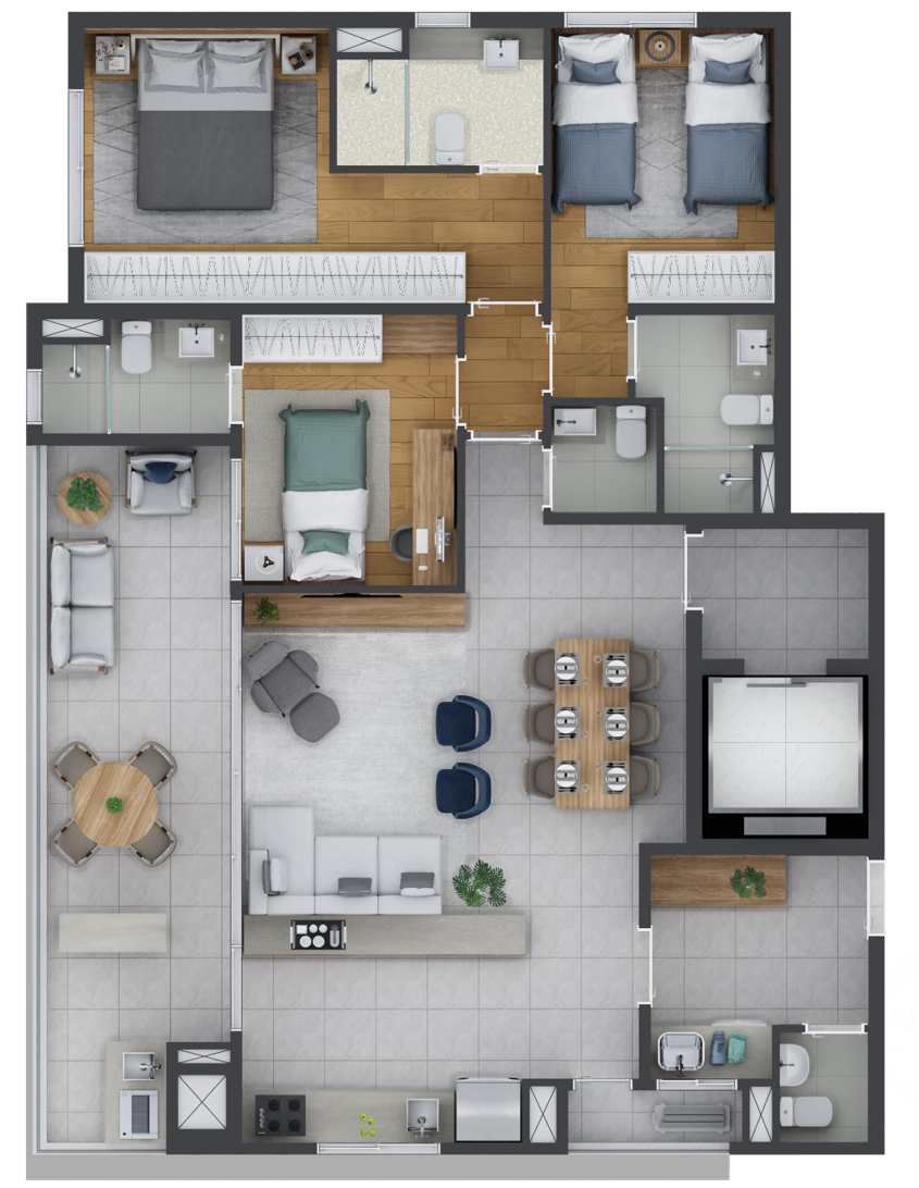 Planta 01 - 3 dorm 121m².png