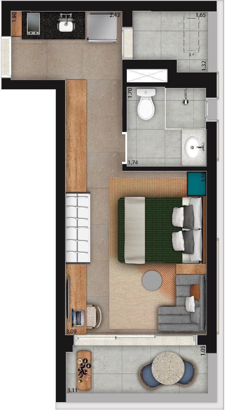 Planta 03 - 1 dorm 32 11m² - loft.jpg