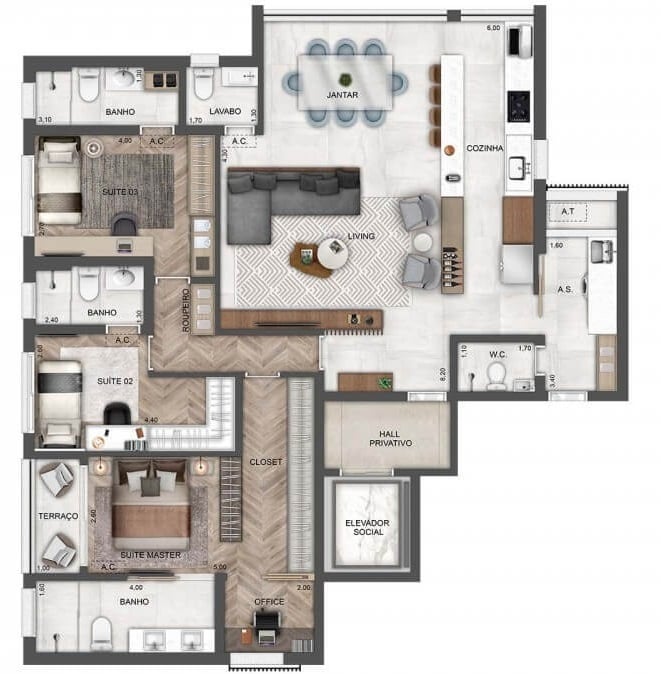 Planta 08 - 3 dorm 142m² - opção 3.jpg