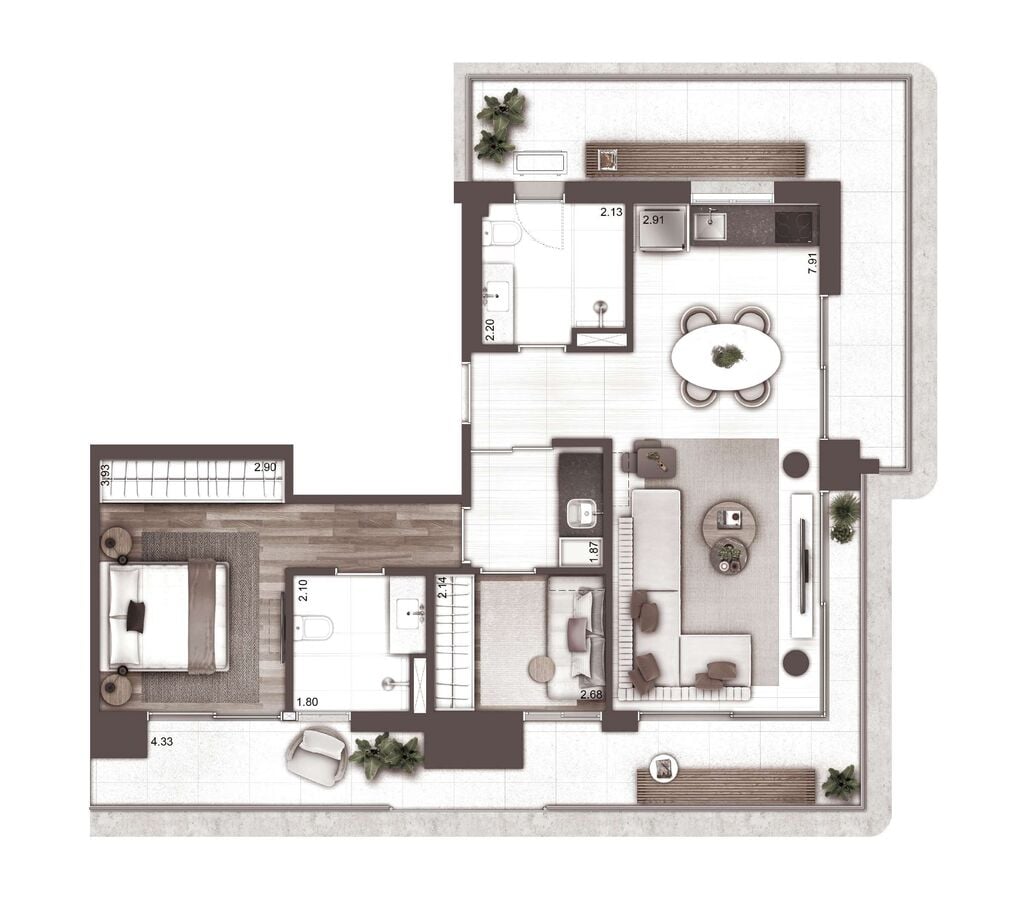 Planta 10 - 2 dorm 107m² - garden.jpg