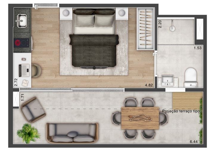 Planta 03 - 1 dorm 32m² - garden.jpg