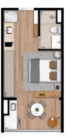 Planta 02 - 1 dorm 26m² - studio - opção.png