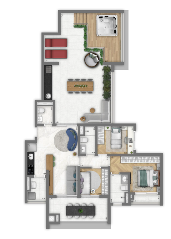 Planta 06 - 3 dorm 144m² - penthouse.png