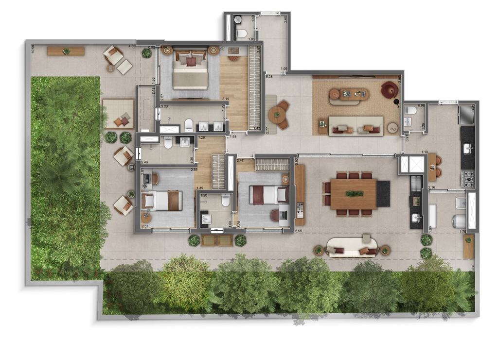 Planta 15 - 3 dorm 243m² - garden.jpg