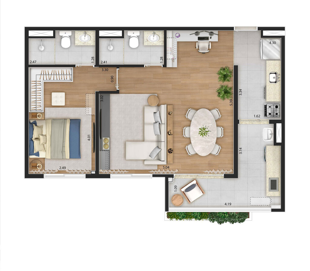 Planta 03 - 1 dorm 60m² - opção 2.jpg