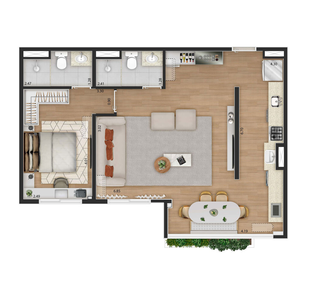 Planta 04 - 1 dorm 60m² - opção 3.jpg