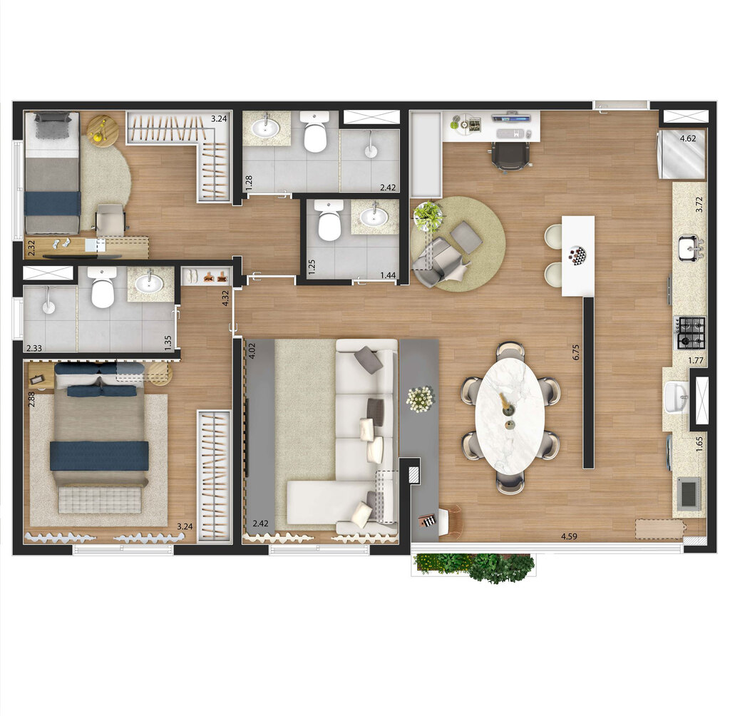 Planta 08 - 2 dorm 75m² - opção 3.jpg
